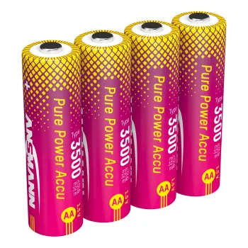 ANSMANN PurePower 3500 AA 1,5 V Li-Ion-akkuer, 3500 mAh, 4-pak (1312-0042)