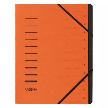 Pagna 40059-12 dokumentmappe 12 lommer 1–12, A4, orange