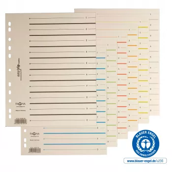 PAGNA skillerark A4 karton beige 100 stk. uhullet 180 g/m² 44063-09