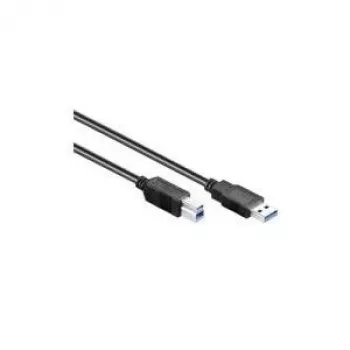 GoodConnections USB 3.0-kabel type A hanstik til type B hanstik, sort, 3 m