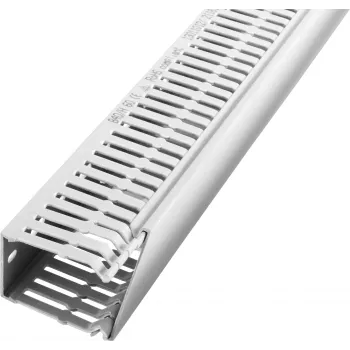 LICATEC Terminal F 2000 Ledningskanal 100x80 mm lysegrå RAL 7035 Halogenfri 7384-1