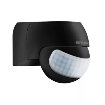 ESYLUX MD 180 Basic Wired PIR-bevægelsessensor 180° 12m sort IP44 2,5m