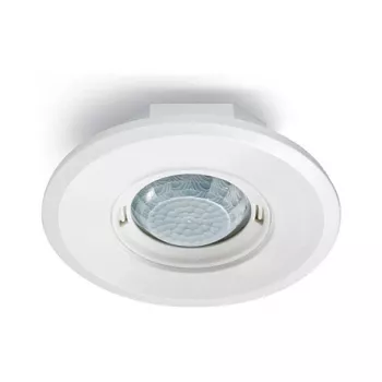 ESYLUX PD-FLAT 360i/8 tilstedeværelsessensor - kabelbundet - 8 m - loft/væg - hvid - IP20 - 360°