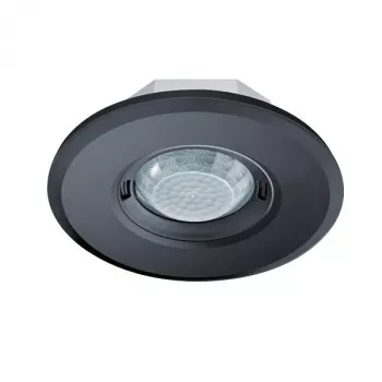 ESYLUX MD-FLAT 360i/8 ROUND BLACK loft-PIR-bevægelsessensor 360° 8m tilstedeværelse 24m bevægelse