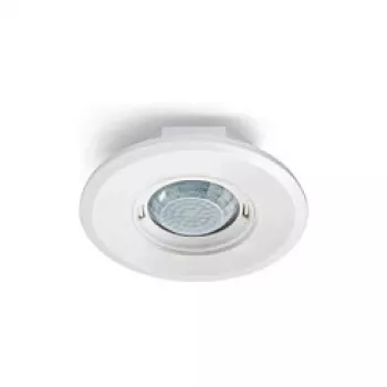 ESYLUX PD-FLAT 360i/8 Tilstedeværelsessensor, kabelbundet, 50 m², Loft, hvid, IP20, 3 m