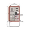 Walther-Werke fordelerskab WAV0170R1 44 kVA målerfelt 2 RCD'er type B 9 MCB'er 4