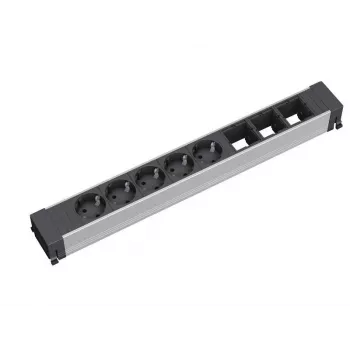 Bachmann CONFERENCE power input-modul med Wieland GST18i3-stik, sort