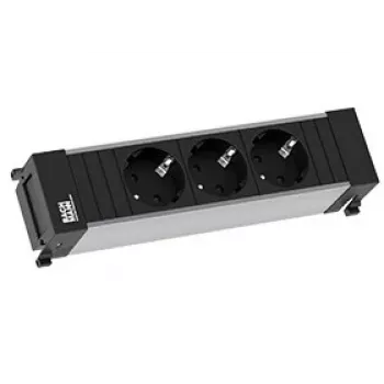 Bachmann Power Frame 3x SCHUKO stikdåseenhed 2 m kabel