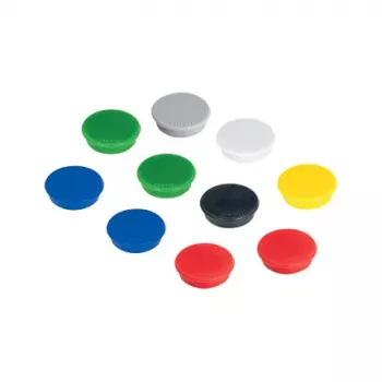 FRANKEN HM20 99 rund magnet 24 mm, blandede farver, 10 stk.