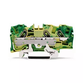 WAGO 2006-1307 3-Conductor Ground Terminal Block, 6 mm²