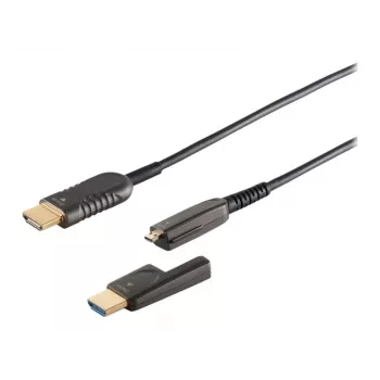 ShiverPeaks S-Impuls HDMI-kabel 1,5 m - HDMI-stik til Micro-HDMI-stik - 4K @30 Hz - sort