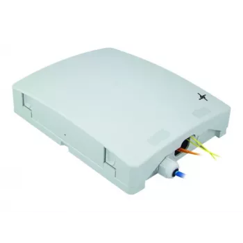 Telegärtner ODB54 fiberoptisk splice-boks kabinet, IP54, vægmontering, lysegrå (RAL 7035)