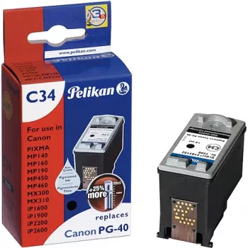 Pelikan genfremstillet blækpatron til Canon PG-40 (sort, high yield)