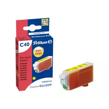 Pelikan kompatibel blækpatron til Canon CLI-521Y gul