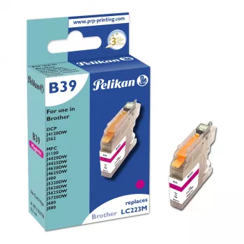 Pelikan Kompatibel blækpatron til Brother LC223M Magenta 10 ml 550 sider