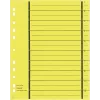 WEKRE 50 Dividers, A4, 190 g/m2, Yellow (951020850IF)