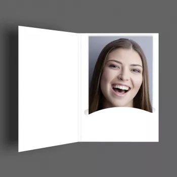 DAIBER Profi-Line foto-passepartout-mapper hvid 100-pak til fotos op til 4,5x6 cm