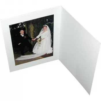 DAIBER portræt-mapper med passepartout 15x20 hvid mat (100-pak)