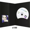 DAIBER 6613 1x100 mapper med CD-arkiv, 10x15, sort