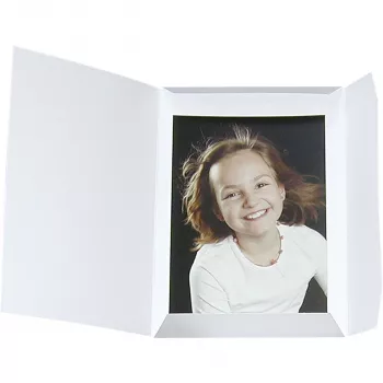 DAIBER Sprint-Line portræt-mappe 20x30 cm hvid (25-pak)