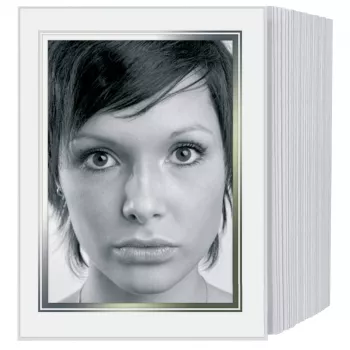 DAIBER 1x125 passepartouter 13x18 cm hvide billedpassepartouter til 9x13 fotos