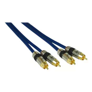 Kindermann lydkabel RCA-stik til RCA-stik