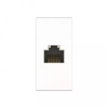 Kindermann Konnect flex 45 click Cat-6A BTR modulær frontplade snap-in RJ45 datamodul