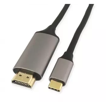 KINDERMANN USB-C til HDMI-adapterkabel, 5 m, sort (WLZ-4423 L=5m)