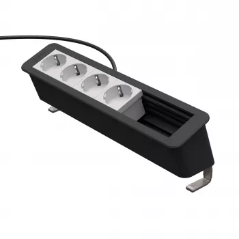Kindermann CP Office Desk 6-vejs 4 x stikkontakt tilslutningspanel (7550000304)