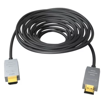 Kindermann HDMI 2.0 AOC-kabel 20 m (stik til stik) - aktivt optisk HDMI-kabel - sort