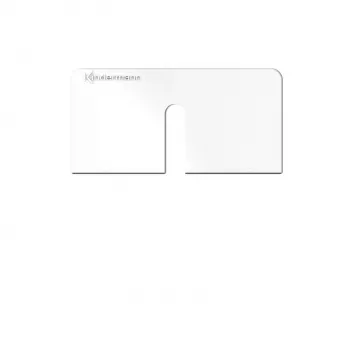 Kindermann Konnect Design Click-stikdåse Pure White RAL 9010 2-port Keystone