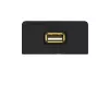 Kindermann tilslutningspanel USB 2.0 anthrazit RAL 7024 halvramme med pigtail-kabel 7457000522