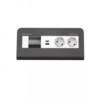 Kindermann CP desk² 80 4-fach 2x strøm USB (7430001372)