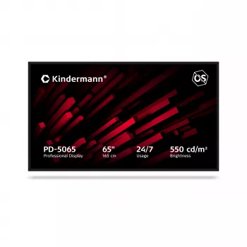 Kindermann Display PD-5065307000000224/7 65 inch 4K UHD IPS 550 cd/m² ikke-touch OPS-slot