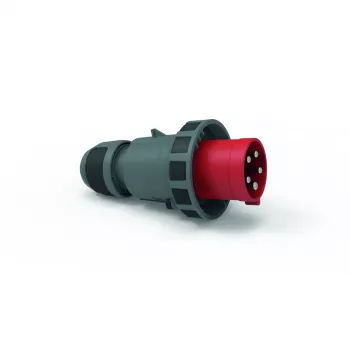 Bals Elektrotechnik CEE industrielt stik 63A 5p 400V 6h IP67 skrueklemme bajonetring rød