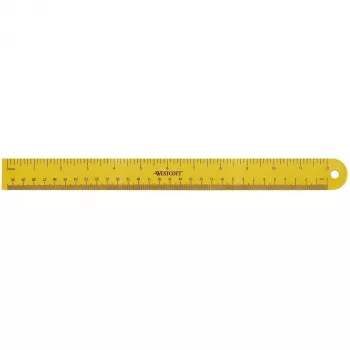 Westcott lineal 30 cm gul