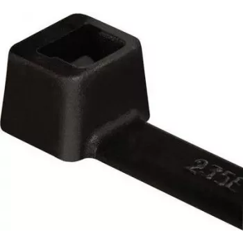 HellermannTyton T80L-W-BK-C1 kabelbinder, T-serie, indvendig tandning, 390 mm x 4,7 mm, sort, 100 stk.