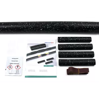 HellermannTyton Heat Shrinkable Jointing Kit LVK 5x1.5-16 PO-X BK, 1 Set (380-04006)