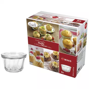 WECK Rundrandglas Muffin 165ml 6er-Sæt
