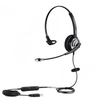 ALLNET 8805-8.1MS - headset - hovedbøjle - kontor/callcenter - sort - monofonisk - kablet