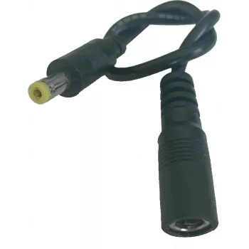 ALLNET DC-strømadapterkabel 5,5x2,1mm hun til 4,75x1,7mm han, 15cm, sort