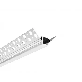 SYNERGY21 LED U-profil 200cm ALU070-R Gipsvæg Hjørneprofil