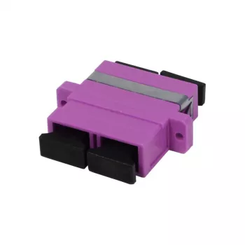 SYNERGY21 fiberoptisk kobling SC/SC multimode duplex OM4 50/125µm PVC violet keramisk muffe