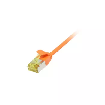 Synergy 21 patchkabel RJ45 CAT6A 500MHz 3m orange U/FTP slimline rund d=3,8mm TPE/LSZH (Superflex) AWG32 med Cat.7-råkabel