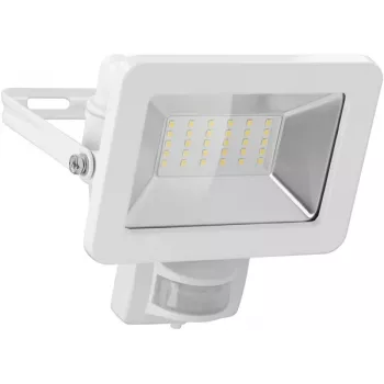 Goobay LED-udendørslampe 30 W med bevægelsessensor, 2400 lm, 4000 K, IP65, PIR-sensor, vægmontering, 0,5 m kabel