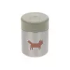 Lassig Little Forest Fox Food Jar, 315 ml, Double-Walled Stainless Steel, Leak-Proof, Green