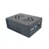 ALLNET Rock 4 C+ aluminiumscover ecoPI PRO LP sort til Radxa Rock Pi 4C Plus
