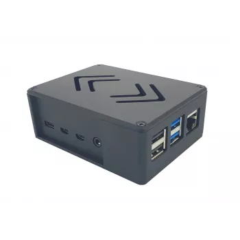 ALLNET Rock 4 C+ aluminiumscover ecoPI PRO LP sort til Radxa Rock Pi 4C Plus