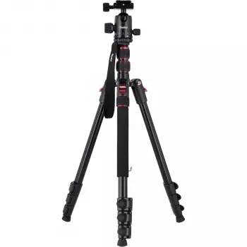 Rollei Compact Traveler No. 2 Carbon Fiber Travel Tripod with Ball Head (sort)