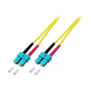 EFB Elektronik ECOFIBER duplex jumper SC-SC 9/125µm OS2 LSZH gul 3,0mm 15m